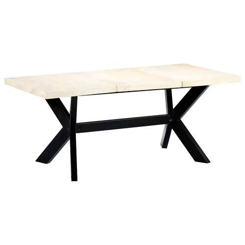 Vidaxl dining table - table, white